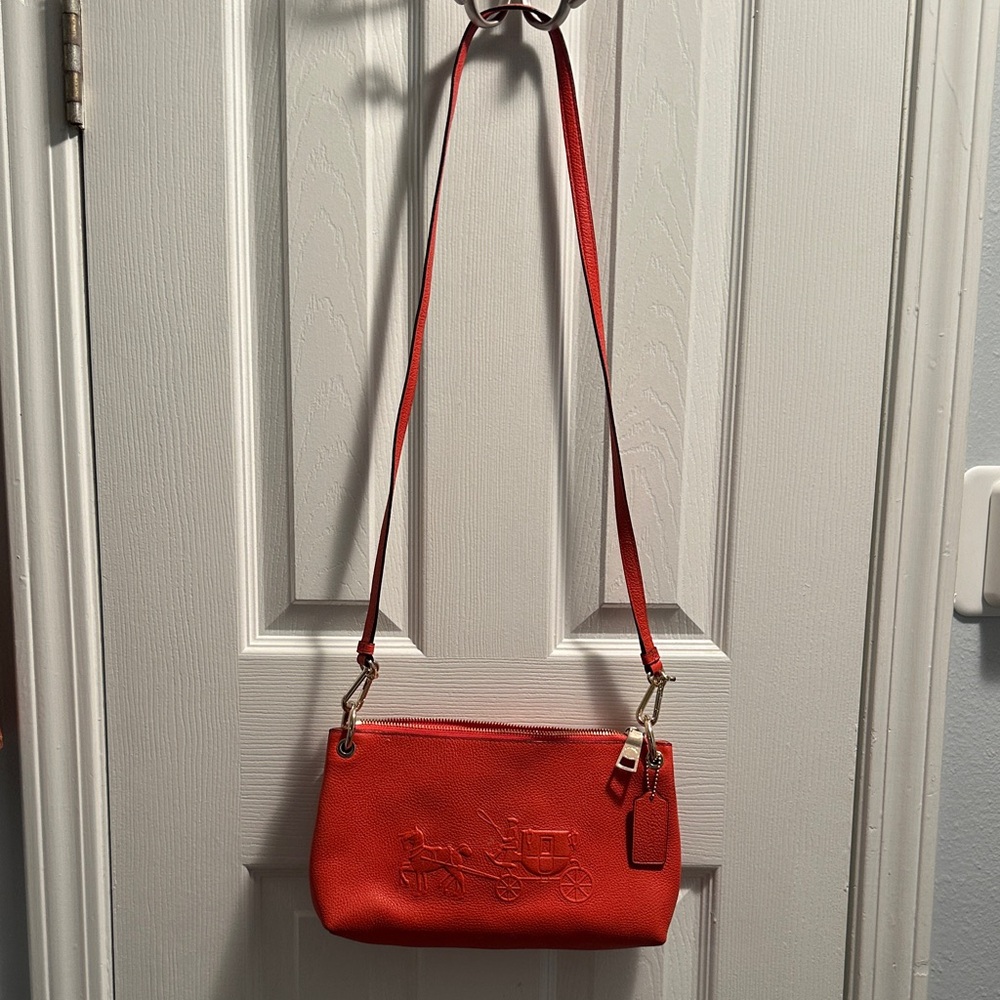 Coach Bold orange Crossbody Bag